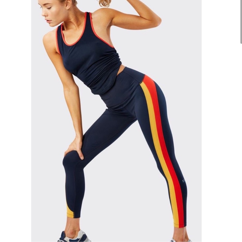 COPY - Splits59 Olivia High Waist 7/8 Leggings stripe color block